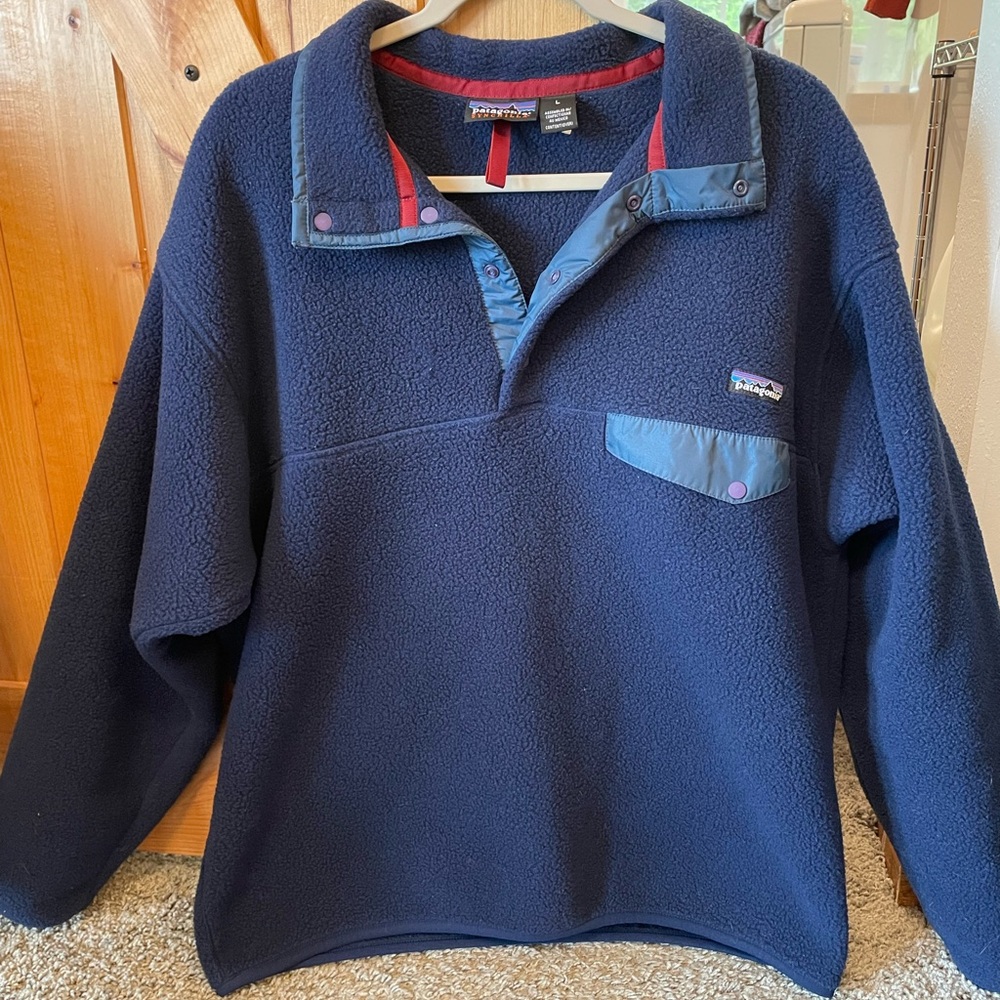 Patagonia Synchilla Blue Fleece Pullover